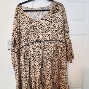 Animal print tunic/dress